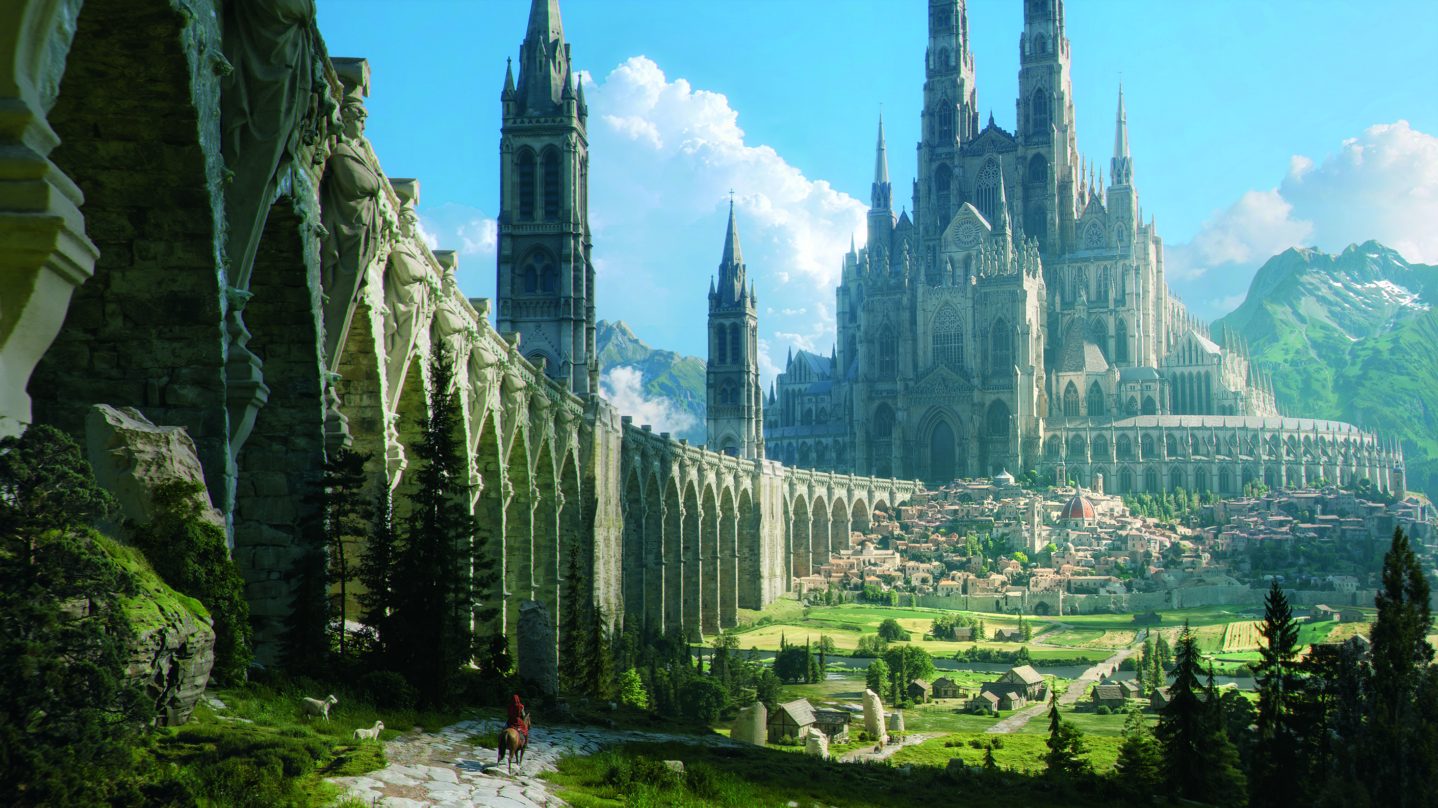 Epic 3D rendered environment art