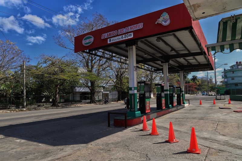 Private petrol stations have closed across Havana, as the government rations fuel. Photo by Hannah McCarthy for The Irish Times
