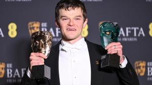 Robert Aramayo at the 2026 EE BAFTA Film Awards held at The Royal Festival Hall on February 22, 2026 in London, England.