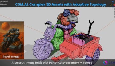 Common Sense Machines AI-generated 3D asset workflow. Image via Common Sense Machines.