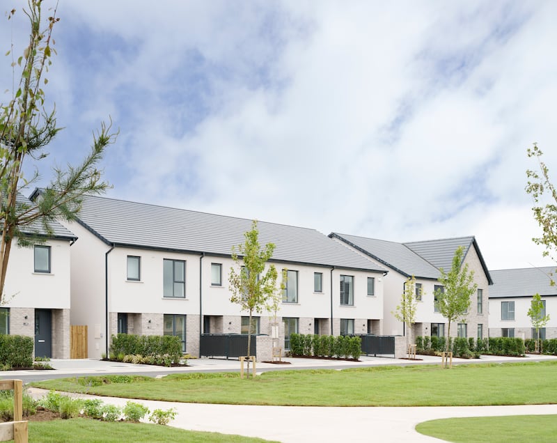 Three-bed terraced homes are now on sale at Stradowe Meadows, Athy, Co Kildare, from €390,000