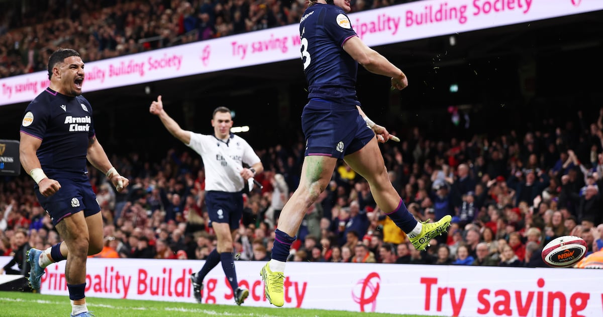 Scotland keep Triple Crown hopes alive with dramatic victory over Wales – The Irish Times