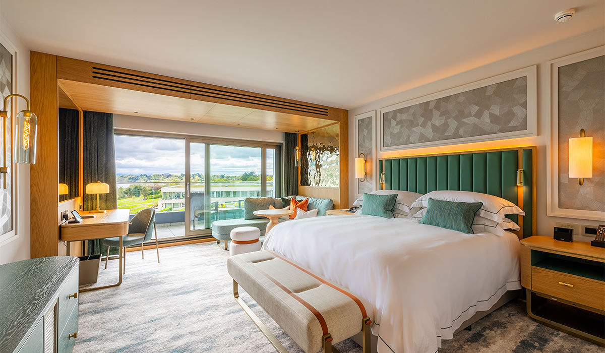 Premier Lakeview room at The Europe Hotel Resort. Pic: Supplied