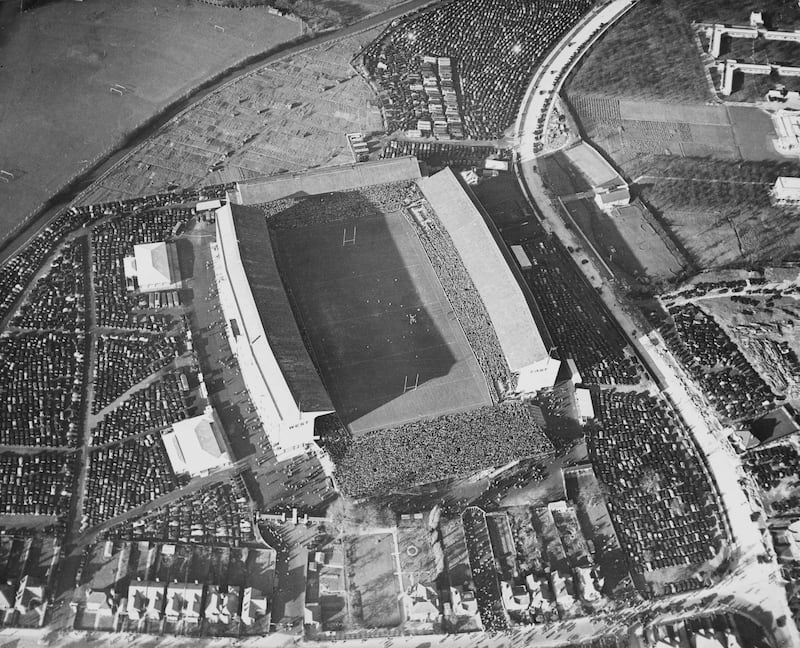 Aerial view of Twickenham Stadium in southwest London in 1939. Photograph: Central Press/Hulton Archive/Getty Images