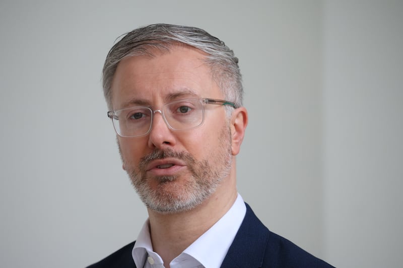 Green Party leader Roderic O’Gorman TD. 
Photograph: Stephen Collins/Collins Photos