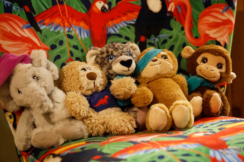 Maud's love of teddies and favourite chair. Photograph: Nick Bradshaw