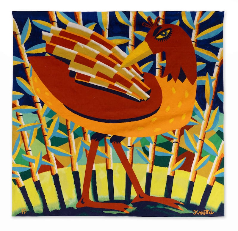 Big Bird, Aubusson tapestry, Graham Knuttel