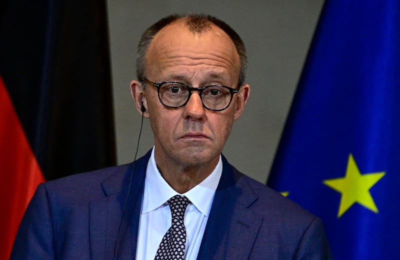 German Chancellor Friedrich Merz has faced criticism for his handling of the economy. Photograph: Tobias SCHWARZ / AFP via Getty Images