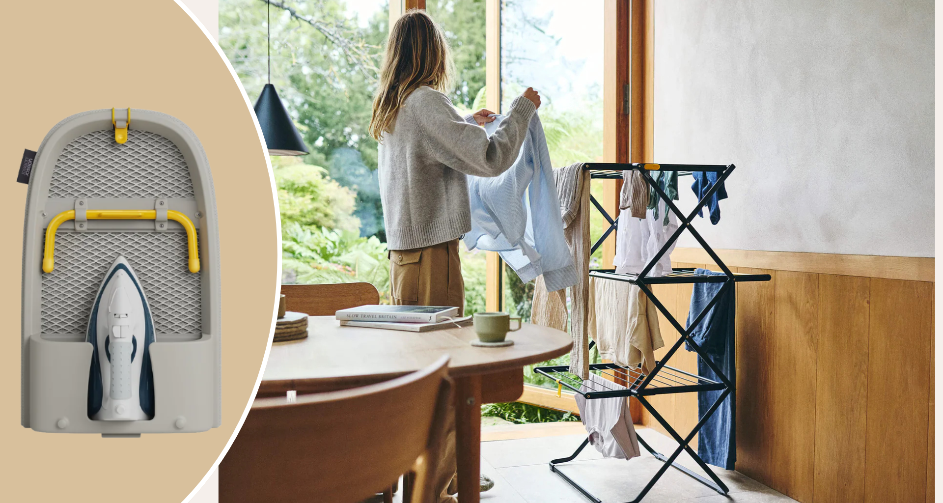 composite of airer and fold up ironing board - Joseph and Joseph