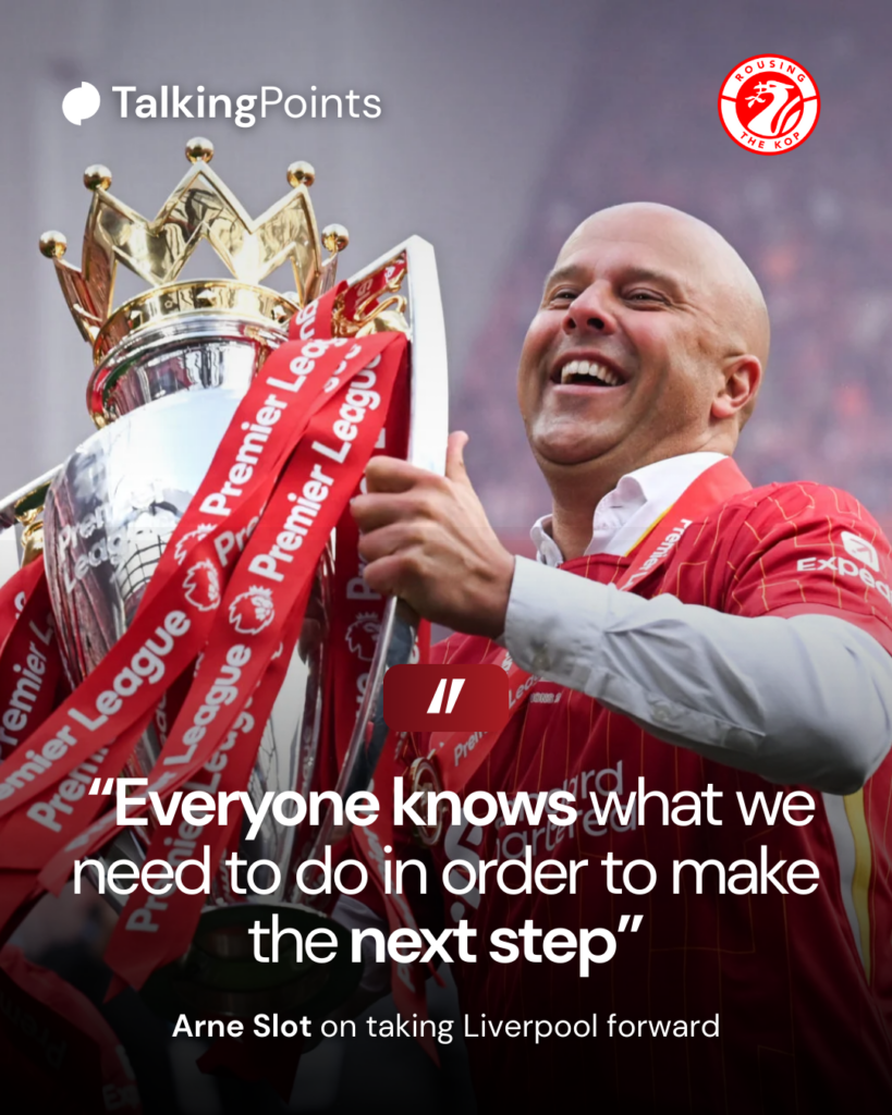 Arne Slot on Liverpool future