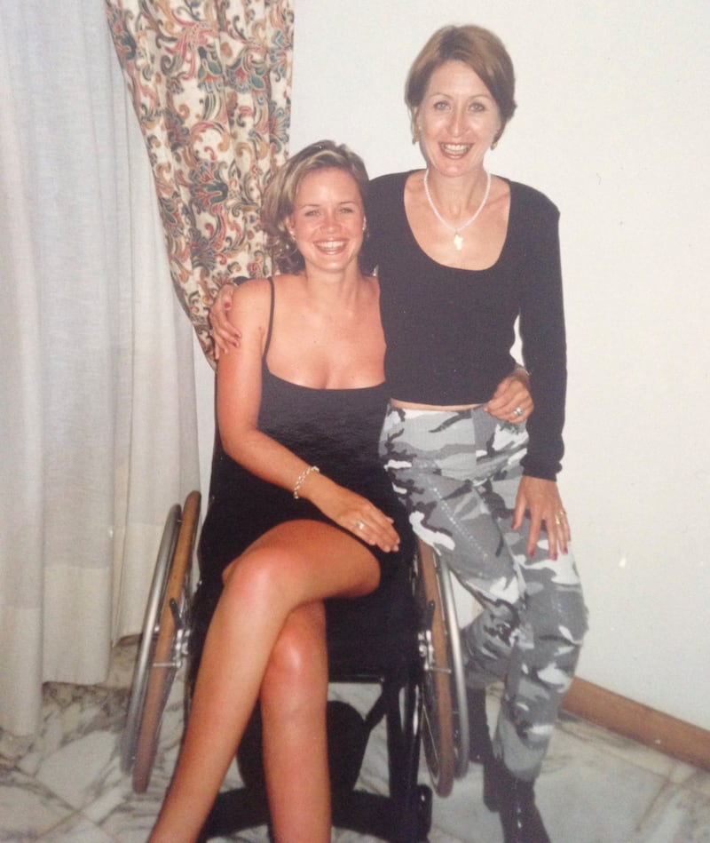 Shannon and Ferga in Lanzarote in 1998.