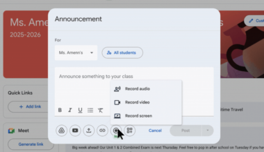Google Classroom adds audio and video recording tools
