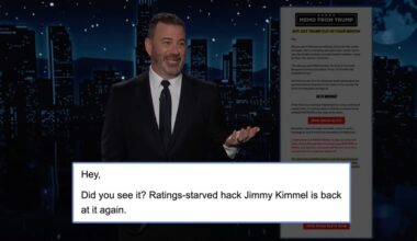 Jimmy Kimmel Rips Trump for Calling Him Out in 'Money Grab'