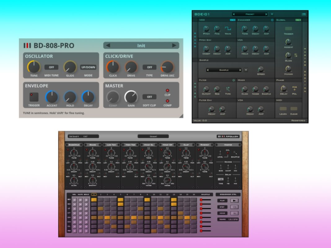 Synsonic Instruments' Apollon, BD-808 Pro and BDE-01 plugins