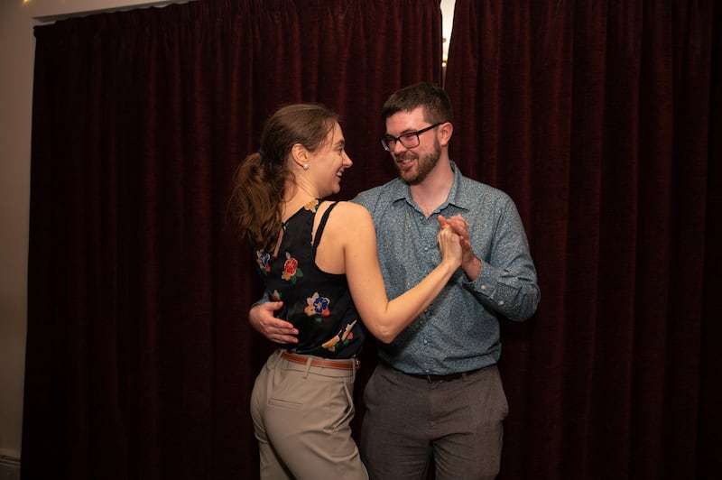 Lindy Hop is a partnered swing dance characterised by a conversation between a 'leader' and 'follower' dancer and the music. Photograph by Natalia Campos for The Irish Times