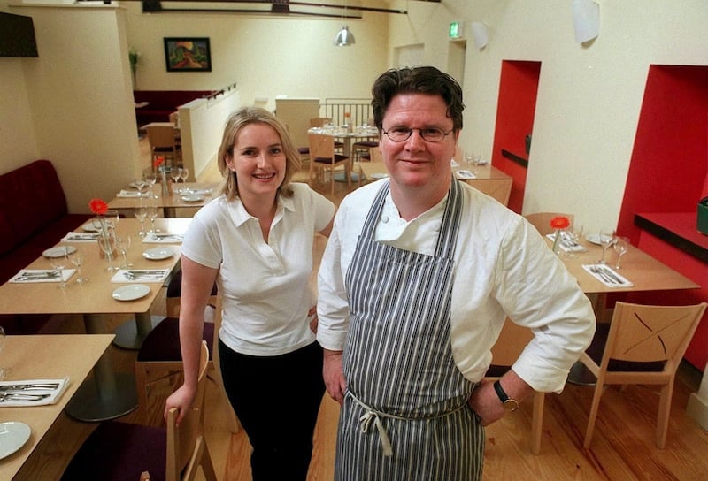 Máire and Paul Flynn in the Tannery in 1997