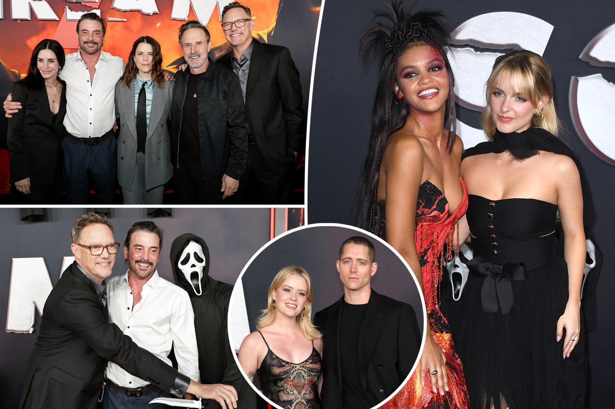 Neve Campbell, Courteney Cox, David Arquette and more