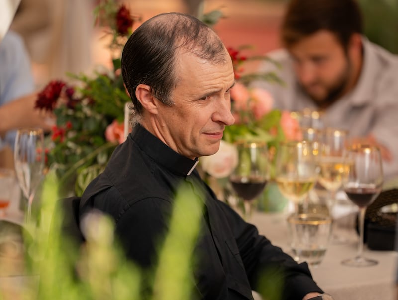 Tom Vaughan-Lawlor as Fr Vincent in These Sacred Vows, written by John Butler