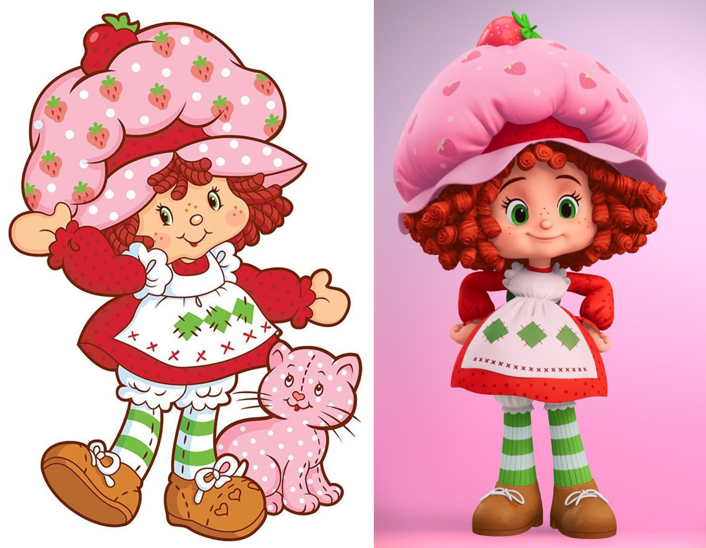 Strawberry Shortcake character design 80s/2026