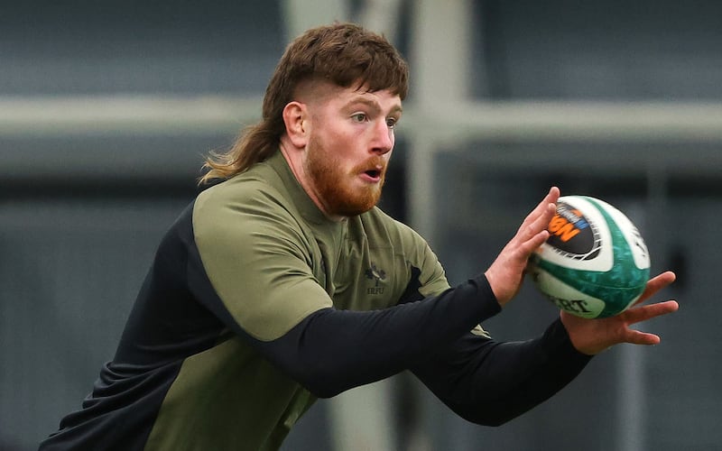 Joe McCarthy will be aware that his physicality levels didn't reach expected levels in Paris last week. Photograph: Ben Brady/Inpho