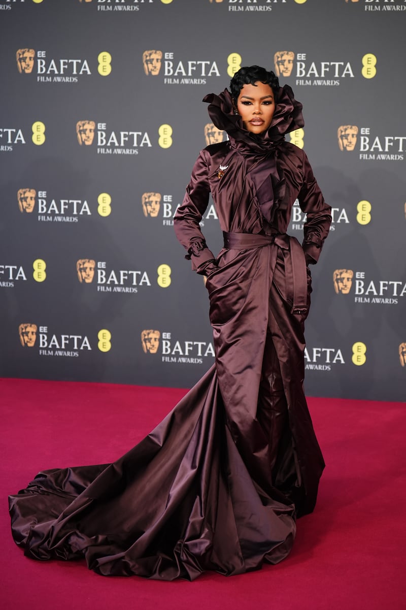 Teyana Taylor at the 79th British Academy Film Awards. Photograph: James Manning/PA Wire
