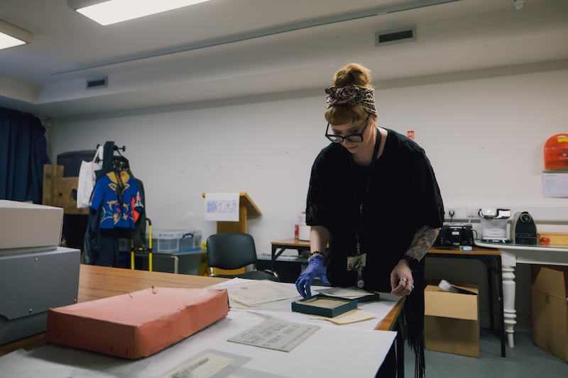Jayne Sutcliffe, documentation and collections officer with Tipperary Museum of Hidden History, at work. Photograph: Dan Dennison