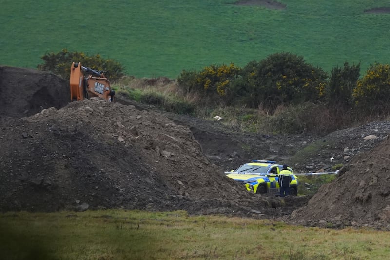 The disused quarry in Co Wicklow has been classified as a place of interest based on information passed to investigators. Photograph: Brian Lawless/PA Wire