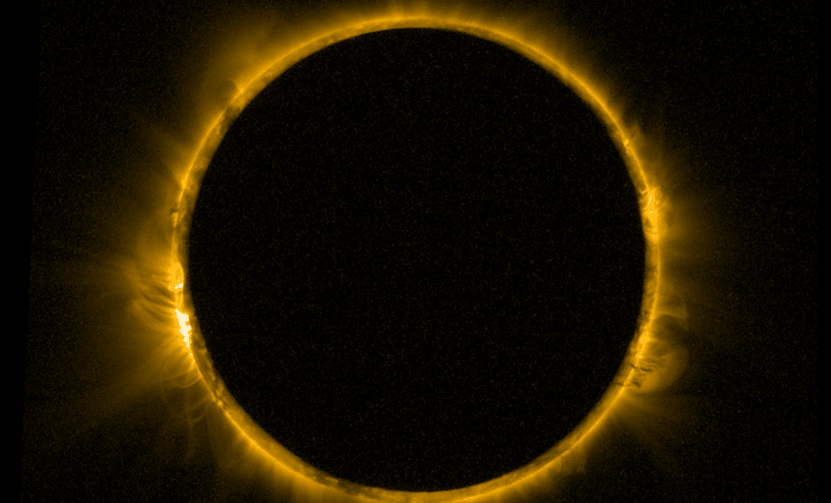 Witness The 'ring Of Fire' Solar Eclipse From Space Esa’s Stunning Footage