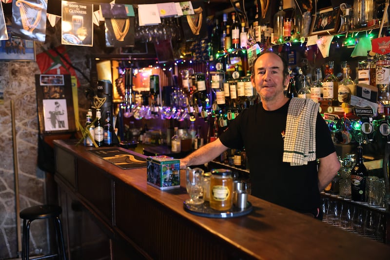 Kevin Cole of Fearon’s Bar in Rostrevor, Co Down. Photograph: Dara Mac Dónaill 
