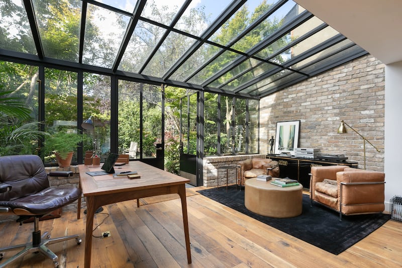 Conservatory is used as a home office
