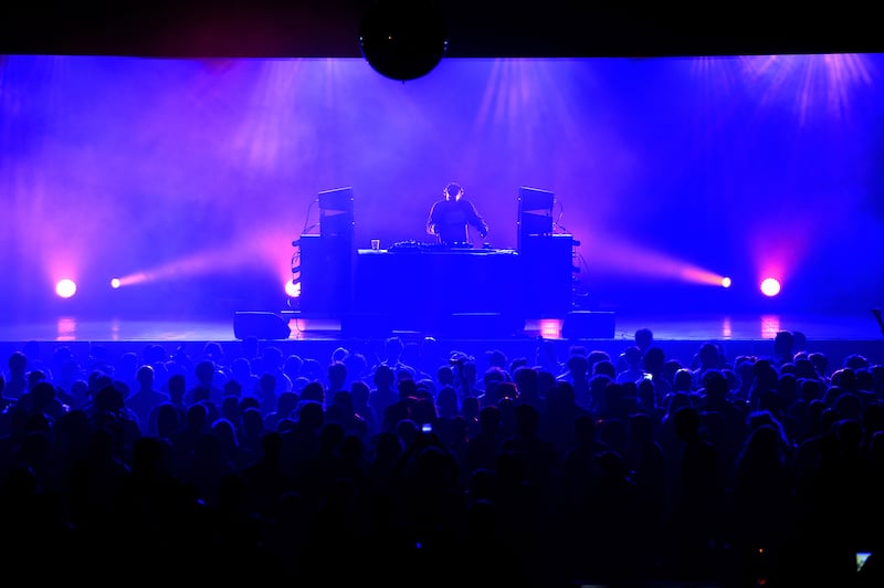Danny Harle performs on stage in Turin, Italy.  Photograph: Filippo Alfero/Getty Images 
