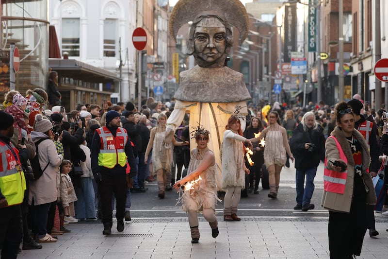 The St Brigid’s Day parade in Dublin. Photograph: Nick Bradshaw 