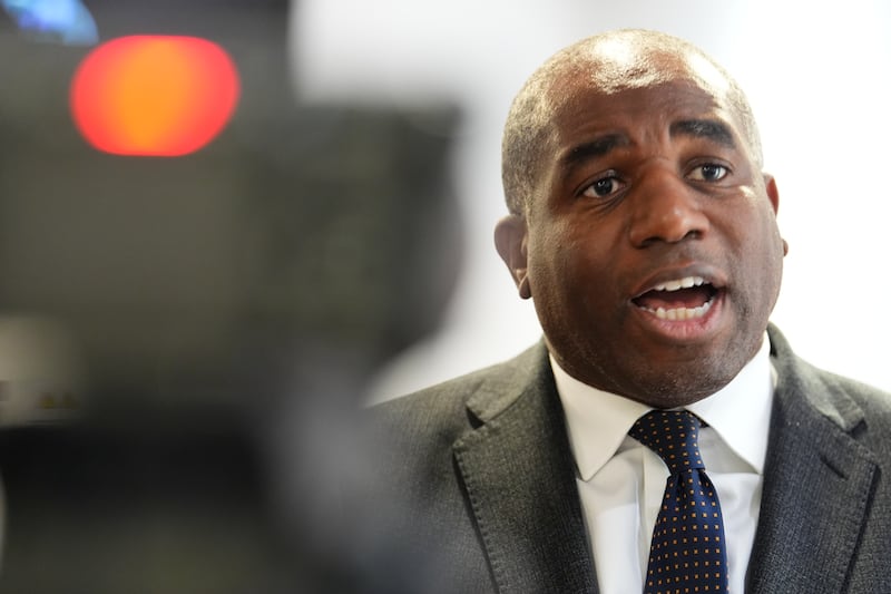British deputy prime minister and justice secretary David Lammy said 'nobody in this country is above the law'. Photograph: Jordan Pettitt/PA Wire