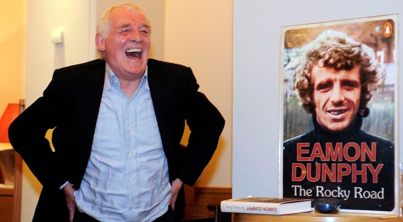Eamon Dunphy at the launch of his  memoir The Rocky Road, which took place in Restaurant Patrick Guilbaud in 2013. Photograph: Dave Meehan