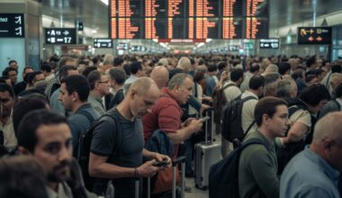 Spain airports face massive delays and cancellations: madrid, barcelona, malaga, and palma de mallorca record 460 delays and 15 cancellations, disrupting travel.