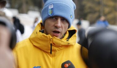 Ukrainian skeleton athlete Vladylsav Heraskevych disqualified from Winter Olympics over helmet stance