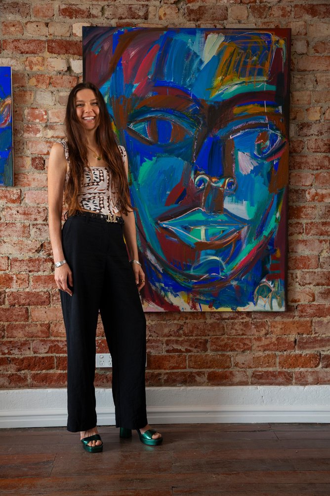 Rina Freiberg at the Oxford Street Gallery.