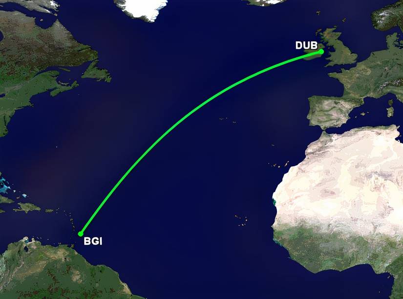 Aer Lingus Dublin to Barbados