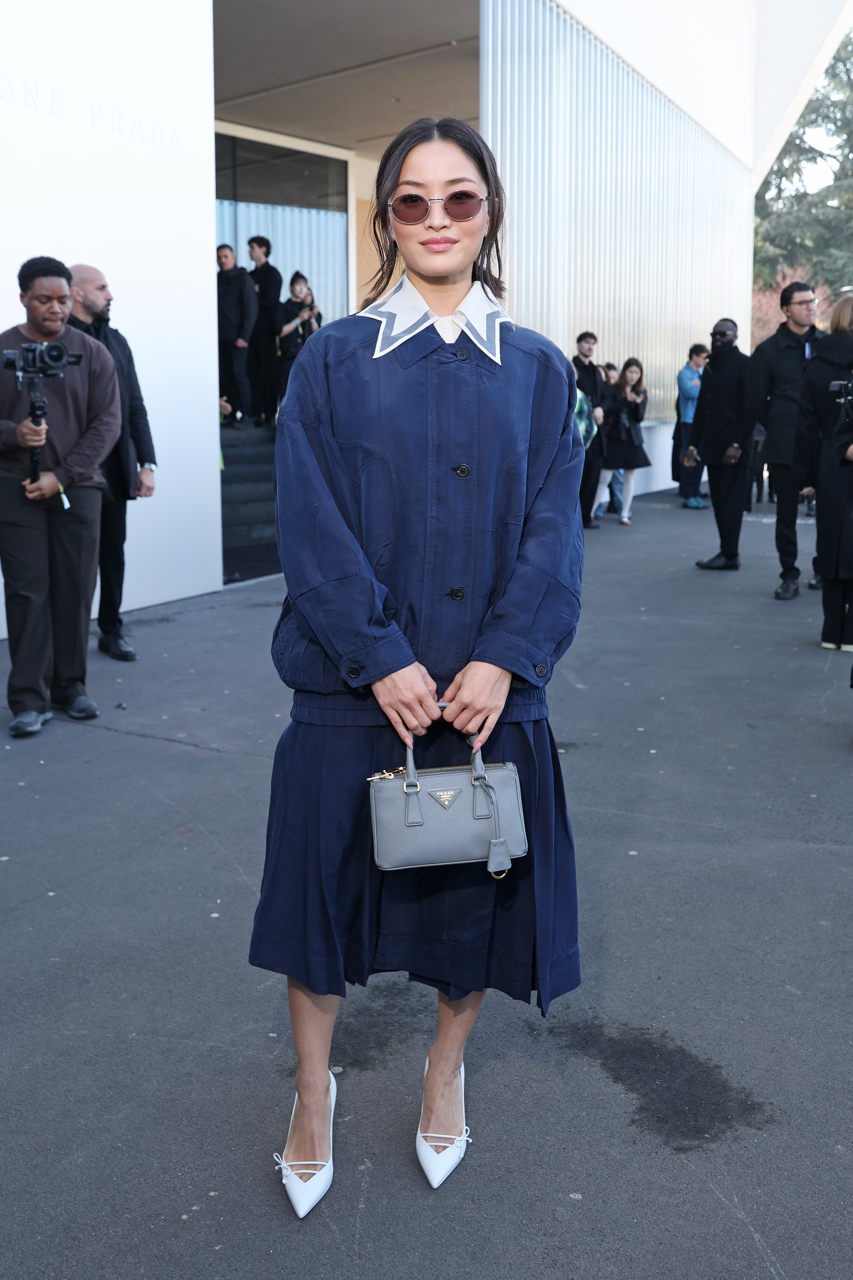 Anna Sawai at the Prada show