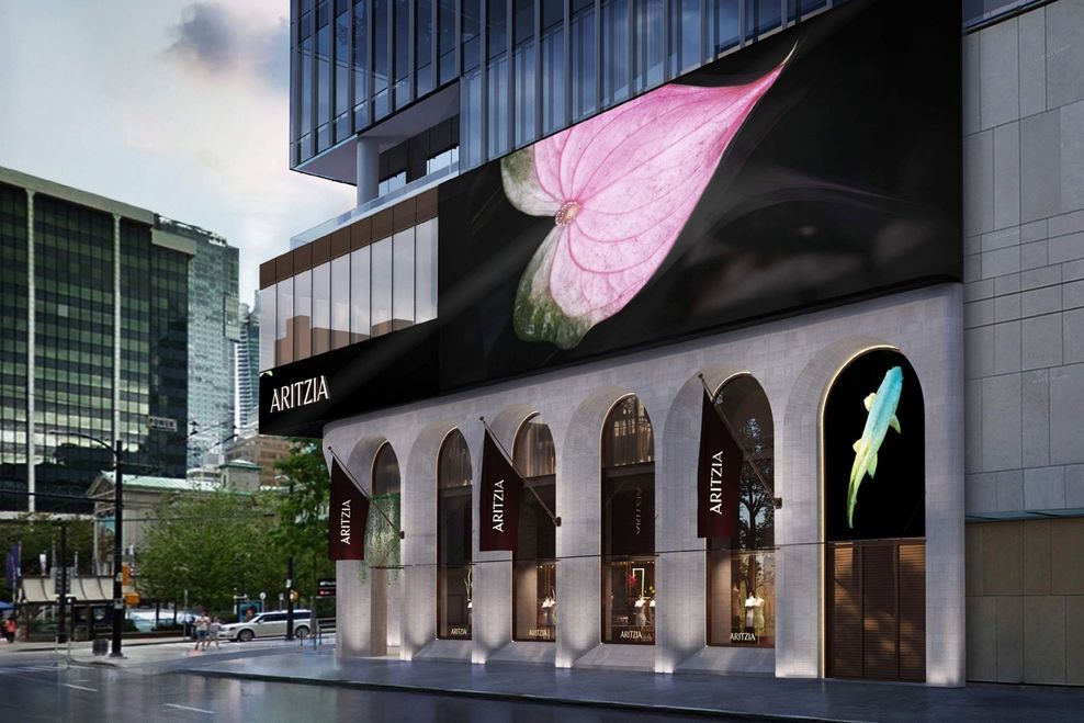 aritiza cf pacific centre mall vancouver flagship store 