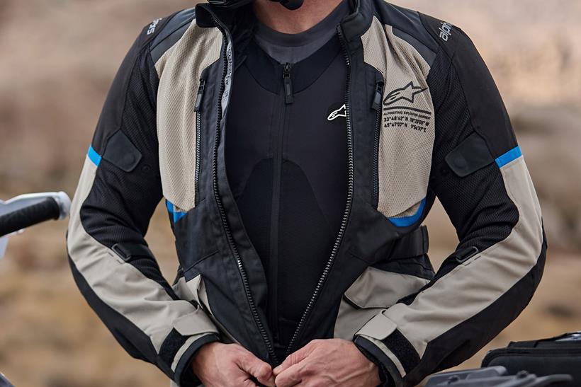 Alpinestars Tech-Air 5 Plasma airbag under a textile jacket