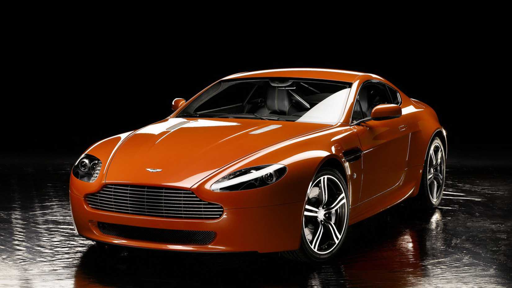 2006-2008 Aston Martin V8 Vantage Orange Front Angled View