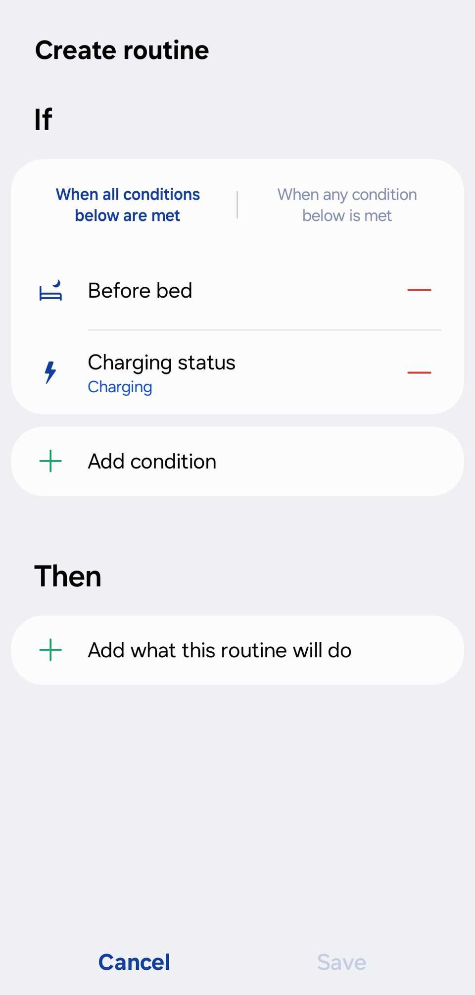 Samsung sleep routine