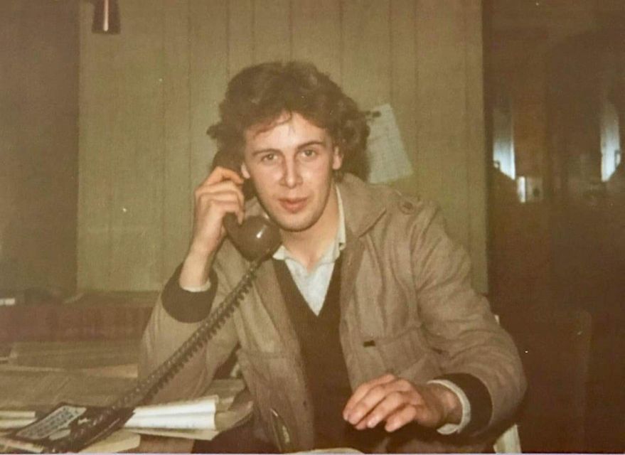 A young Ian Dempsey during his pirate radio days