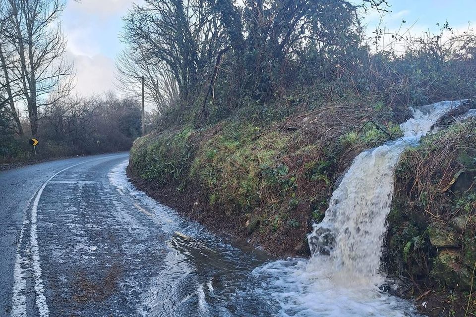 Flooding on Ballincarrig Road, Quinnagh, Co. Carlow