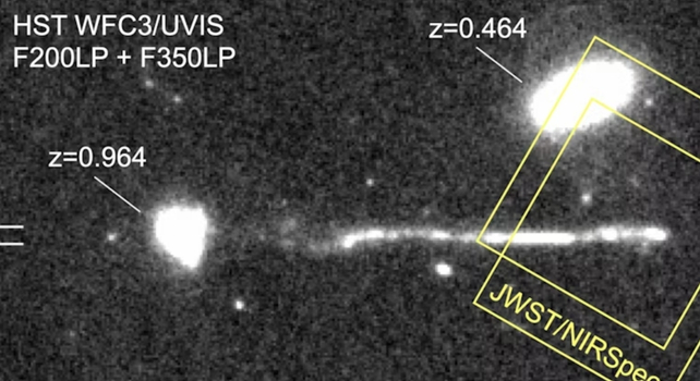 astronomy image of stars near a galaxy