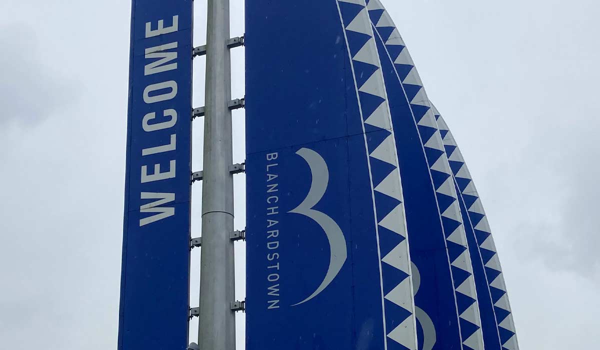 18/11/2024 Dublin Ireland. Signs for the Blanchardstown shopping centre. Photo: Derek Farrell© RollingNews.ie