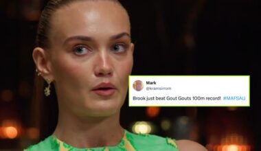 MAFS Fans React To Brook Crompton Running Away