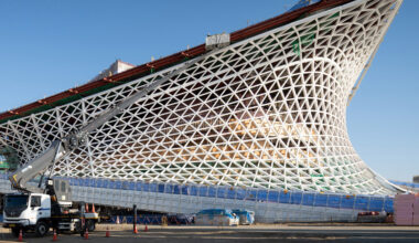 Images reveal Snøhetta's Busan Opera House under construction