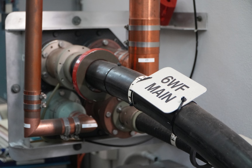 Equipment inside the plant room at Hamersley transmission tower.